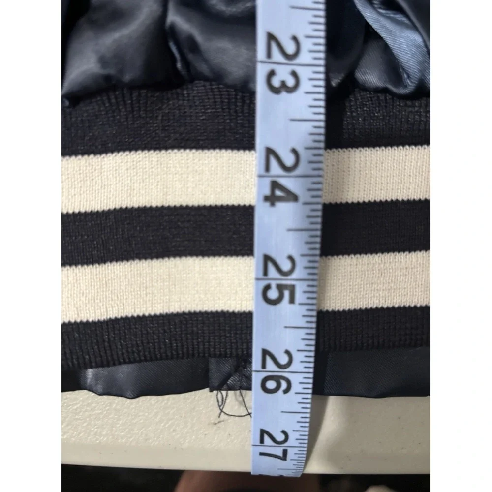 Vtg Navy 2Xl Bomber Jacket Sno King Mo Special Olympics